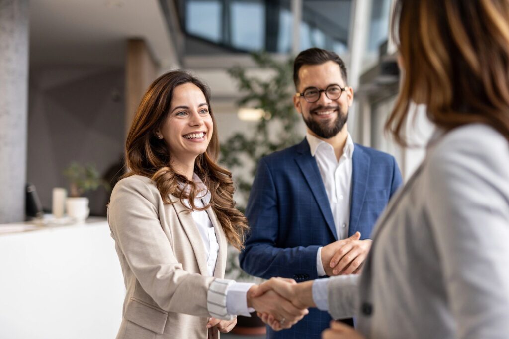professional handshake business success
