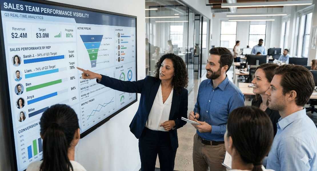 Sales Team Performance Visibility often provides immediate B2B sales productivity increases